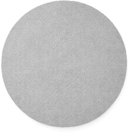 Internethandel Pfordt Kunstrasen rund 300cm Grau, Rasenteppich mit Noppen, Outdoor Teppich Poolunterlage wetterfest und pflegeleicht, Poolteppich für Garten und Balkon