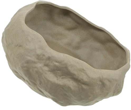 Alasum Fioriera a Ciotola in Ceramica Effetto Pietra Grande per Piante Idroponiche Vaso per Piantare Ninfee e Narcisi Contenitore Decorativo per Balcone e Giardino