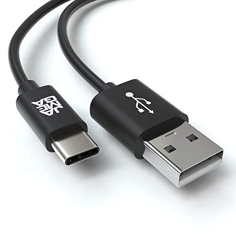JAMEGA – 0,5m USB Typ C Kabel Schwarz | 3A USB C Ladekabel und Datenkabel Fast Charge Snyc schnellladekabel kompatibel mit Samsung Galaxy S10/S9/S8+, Sony Xperia XZ, Huawei P30/P20