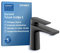 Duravit Tulum Waschtischarmatur, Größe S (Auslauf Höhe 97 mm), Wasserhahn Bad, Waschbecken Armatur, Schwarz Matt