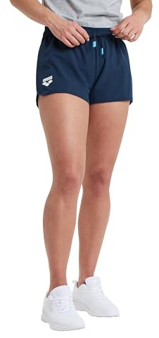 arena Team Short Solid Maillot, Bleu Marine, S Femme