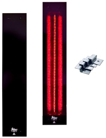 frameless InfraROTmed Max© djupvärmestrålare, takspotlight, 1 300 W med säkerhetsvinkel, infraröd strålning, bastu, infraröd kabin, (InfraROTmed MAX© 1300 W SW)