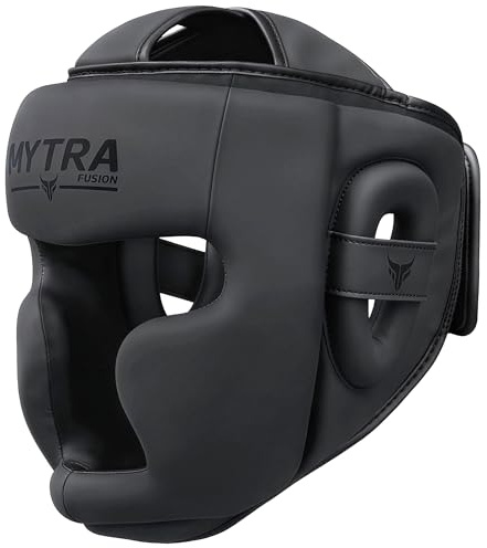 Kopfschutz Boxen für Herren & Damen — Vollgesichts-Sparring mit Wangen-, Stirn- und Ohrschutz, verstellbare Passform für MMA, Muay Thai & Kickboxen