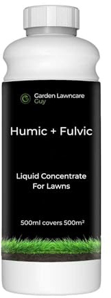 Humic & Fulvic Acid Liquid for Lawns and Plants - 500ml Bottle Covers 500m² - Soil Conditioner for Root Growth - Garden Lawncare Guy