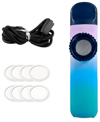 Kazoo, anneau de réglage pour les timbres, avec dragonne et 8 membrane de rechange, couleur dégradée