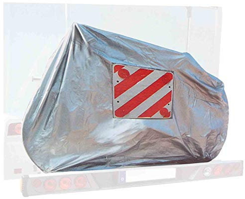 deiwo Fahrradschutzhülle für 2 Fahrräder, Warntafel-Einschubtasche, Oxford Gewebe, Gummizug, extra stabil