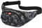 wasserdichte Gürteltasche Bauchtasche 4 Reißverschluss Taschen Wandern Outdoor Sport Hüfttasche Urlaub Geld Pouch Pack (Tarnen Schwarz)