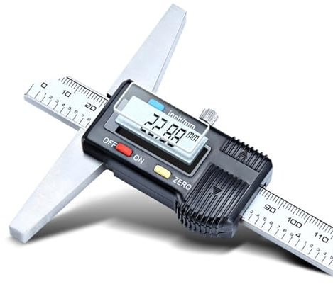 Tiefenmessschieber, 300 mm digitaler Tiefenmessschieber, Präzisions-Tiefenmessgerät-Messwerkzeug, elektronisches Tiefenmessgerät, Messschieber-Tiefenregel für professionelle Arbeiter