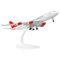 QIYUMOKE Boeing 747 Virgin Atlantic 1/300 Diecast Metal Airplane Model with Stand Alloy Display Airliner Collectible Model Kit for Aviation Enthusiast Gift