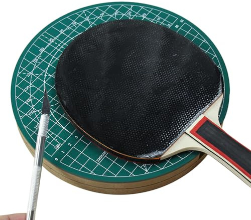 Table de découpe pour raquette de tennis de table En PVC rotatif universel | Plateau de coupe pour revêtements de Pour adultes, professionnels, passionnés, débutants, amateurs et