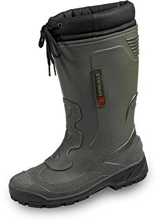 Spirale John Herren Gummistiefel Warm Gefüttert Winterstiefel Schneestiefel Warmfutter Arbeitstiefel Regenstiefel Wasserdicht, oliv, EU 40