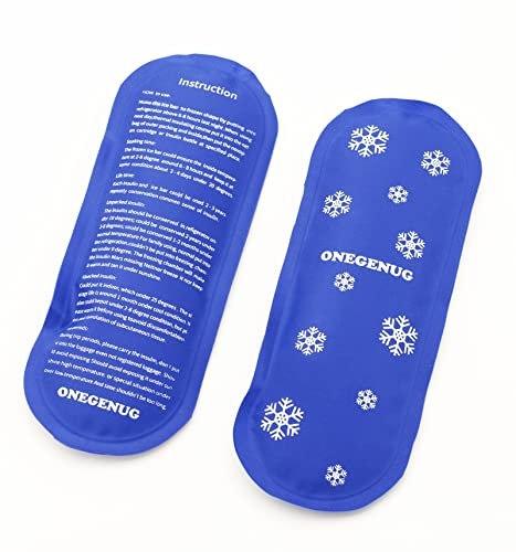 Coussins thermiques chaud et froid, Packs de glace, packs de froid adaptés au sac réfrigérant pour insuline diabétique, packs chauds et froids réutilisables (2 pcs)