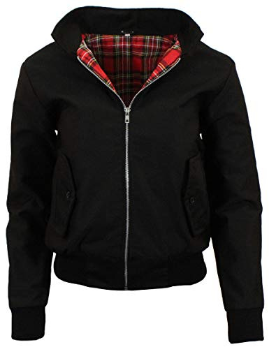 Game Ladies Classic Vintage Harrington Jacket - Black 10 Black