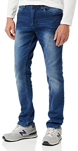 Blend 20709221 Herren Jeans Hose Jogg Denim 5-Pocket mit Stretch Jet Fit Slim Fit, Größe:29/30, Farbe:Denim Middle Blue (76201)