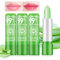 Aloe Vera Lippenstift - Magischer Temperatur Farbwechsel, Lang anhaltendes Feuchtigkeitsspendendes Crystal Jelly Lippenpflege