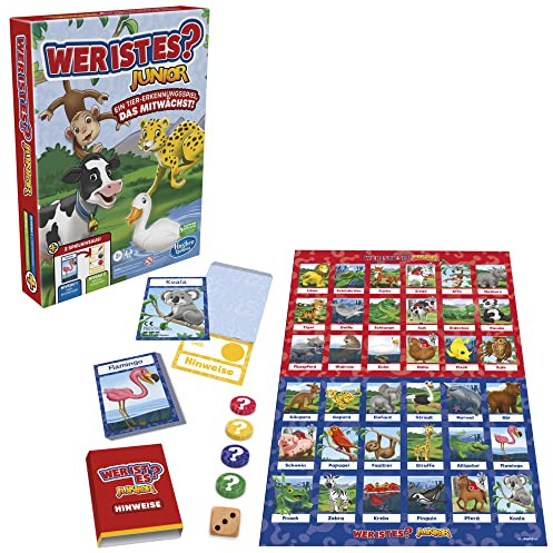 Vem är det? Brädspel, gissningsspel för barn, upptäck det mystiska ansiktet, familjespelet, barnbrädspel för 2 spelare från 6 år, barnleksaker
