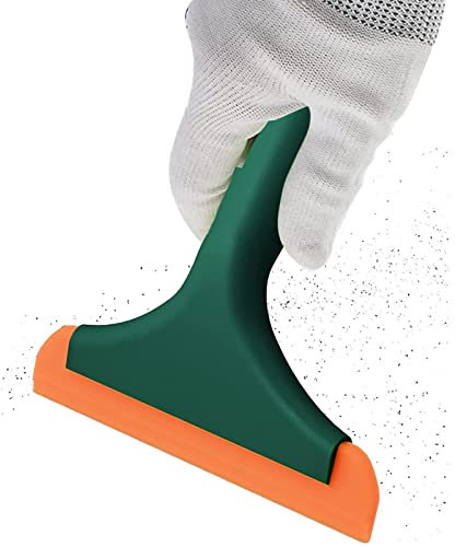 Abonda Glass Scraper, Multifunctional Scraper for Cleaning with, Silicone Scraper Wall Paint Remover Car Window Glass Wood Sticker Removal floor Stove Kitchen Cleaning