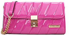 QUEEN HELENA Bolso brillante elegante de bandolera para mujer 7032, 7033 Fucsia