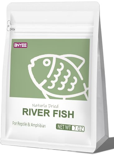 BNYEE 7 OZ Dried River Fish - 100% Natural Food for Turtles, Terrapins, Cats, Reptiles, Large Tropicals,Rodents