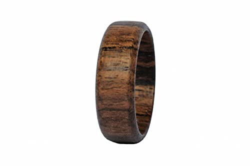 Ring - Holz vom Nussbaum - schöner handgefertigter Schmuck für Damen und Herren (61 (19.4))