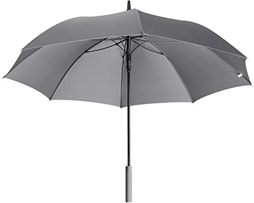 REOTEL Golf Regenschirm,Heavy Duty Umbrella 52in,Reinforced Wind und Regensturm-Resistant Men'S Business Umbrella Long Handle Sturdy Walking Cane,Grau