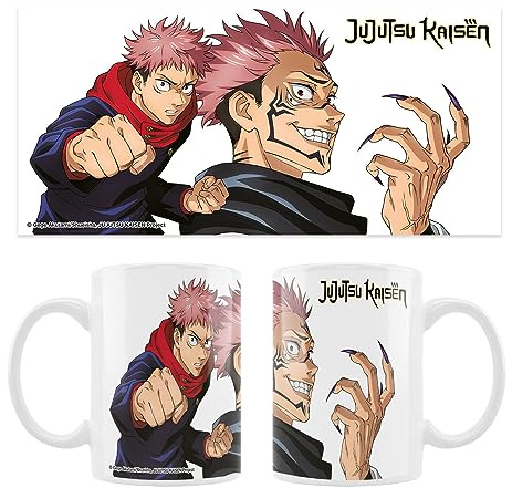 Crunchyroll – Jujutsu Kaisen – motiv Yuji & Sukuna – kopp/mugg 320 ml – original & licensierad