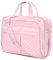 WIRABO 17.3 Inch Laptop Bags for Women, Briefcase for Women Messenger Bag Shoulder Computer Bag Business Work Teacher Office Travel Waterproof Men Pink