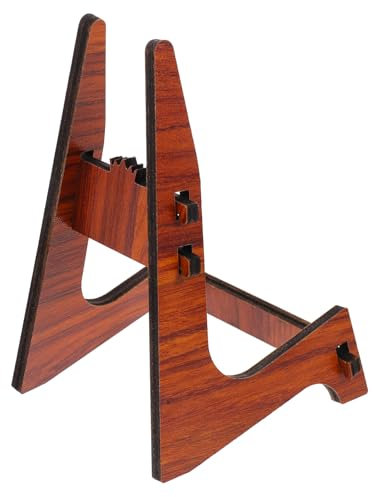 GREENADSCAPE Tragbarer Ukulelenständer Stabiler Bodenständer Aus Holz Abnehmbares Design Für Ukulelengrößen