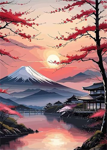 Puzzle 1500 Pieces Peinture L'Encre Rose, Jeux éducatif Défi Jouets Puzzles Classiques, Parfaitement Emboîtable Lettres au Dos, pour Vous Faciliter Le Travail pour Hommes Femmes Plus âgés 87 x 57 cm