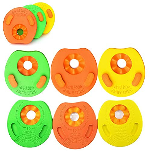 Ejoyous Disques Flottants pour Bras, Manchon Flottant, Matériau EVA, Aide à L'entraînement Confortable, 6 Couleurs Mélangées pour Les Enfants âgés de 3 à 10 Ans, Idéal pour la Piscine