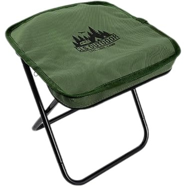 rongweiwang Hopfällbar utomhusstol Lätt campingstol Fotstöd Pall Vuxen Fiske- och vandringsturer Så kan man enkelt ta sig överallt. Hopfällbar pall Campingstol Fotstöd Vuxen, Grön,