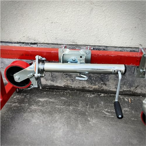 NYTFHMS Lift Swivel Trailer Jack - Trailer Jack Wheel - Boat Trailer Jack, Swivel Trailer Jockey Wheel, Robust Swivel Bracket with 15Cm Removable Bracket Wheel, 25.4Cm