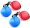 PRECORN Set di 2 occhiali 3D Clip-On 3D in rosso/blu, occhiali anaglifici 3D per portatori di occhiali, perfetti per film 3D, giochi per PC 3D, immagini 3D, video 3D (YouTube), proiezioni 3D e molto