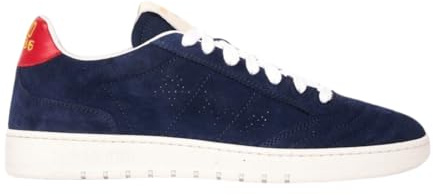 Sneakers Uomo Estive Wembley Suede Blu/Rosso [Taglia: 41] Scarpe Sportive Uomo Snakers Eleganti Estive