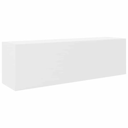 vidaXL Bad-Wandschrank Weiß 100x25x30 cm Holzwerkstoff, Bad-Hängeschrank, Hängeschrank Badezimmer, Wand-Badschrank, Hängeschrank Bad
