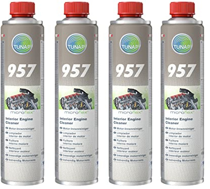 TUNAP 4 X 400 ML Micrologic Premium 157 motore di innenrein iger motoroelsystem motore motore Detergente Interno senza solventi/1 Dose sufficiente per 3 – 6 litri Olio motore