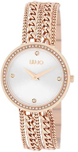 Liu Jo TLJ1811 - Orologio analogico al quarzo, da donna, con cinturino in acciaio inox, colore: oro rosa