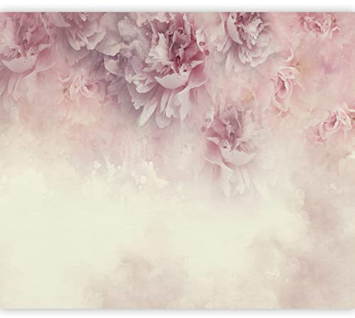 murando Carta da parati Floreale Fiori 350x256 cm Fotomurali in TNT Murale alla moda Decorazione da Muro XXL Poster Gigante Design Cameretta Carta per pareti Natura Pianta rose beige b-C-1026-a-b