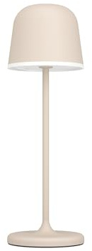 EGLO LED utomhusbordslampa Mannera, touchdimmer nattduksbordslampa | metall- och plastlampa i sandfärg och vitt, varmvitt sovrumsljus, IP54