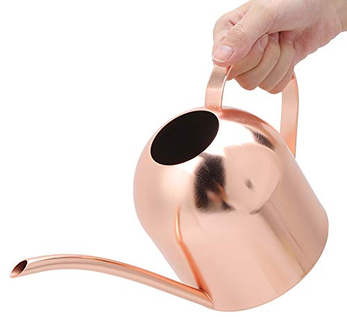 Regadera De Oro Rosa, Regadera De Boca Larga De Acero Inoxidable Regadera De Aspersión Boca Larga Flores De Jardín Plantas Contenedor De Agua Regadera Regadera De Plantas De Interior De Estilo Moderno