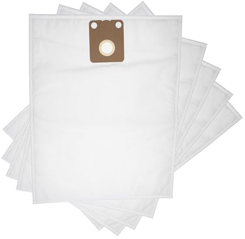 vhbw 5X Staubsaugerbeutel kompatibel mit Nilfisk VC 300, Thor ECO, VP300 eco, VP300 HEPA Staubsauger - Mikrovlies, 42,5cm x 27cm Weiß
