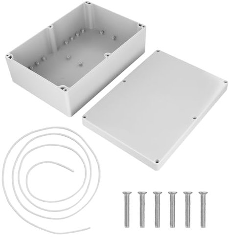 QWORK® Boite de derivation, IP66 en plastique ABS, etanche exterieur, Blanc, 265 * 185 * 95mm