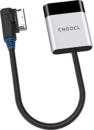 CHOOCL Bluetooth 5.0 aptX-HD Kfz-Adapter mit AMI-Kabel für Audi Volkswagen AMI/MDI MMI iPod iPhone Musik-Schnittstelle (3000 A)