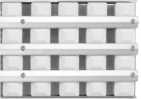 510-1025 Brikettschale Ersatzteile für Gasgrill Alfresco Artisan Briketts ARTP32 ARTP36 AAEP26 AAEP32 AAEP36 Grillbriketts Heizplatte Brikettschale Montage mit 24 Keramik-Briketts