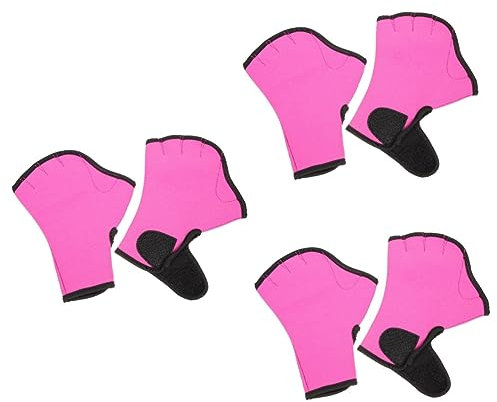 Warmhm 3 Paare Schwimmhandschuhe Schwimmzubehör Schwimmpaddel zum Bahnenschwimmen wasserdichte Handschuhe für Herren Turnhandschuhe für Männer schwimmende Handpaddel Schwimmflossen Schutz