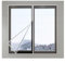 60x110cm,Fenster-Isolierfolie,Kälteschutz und Wärmeschutz im Winter, Einstellbar Fensterisolierungs-Set Heizen & Kühlen transparent (50x80cm)