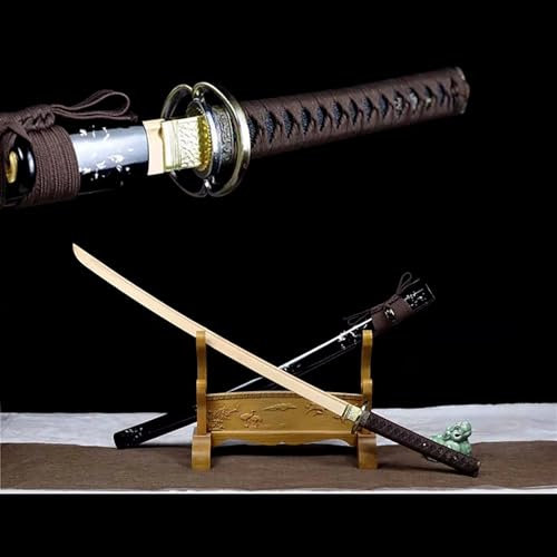 TIANTAO Natürliches Bambus Samurai Schwert mit Scheide,103 cm Handgefertigt für Cosplay,Display,Sammeln,Kendo Training,Heimdekoration