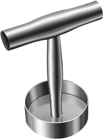 Pressa per hamburger, strumento antiaderente in acciaio inox, utensile da cucina per bistecche, pancetta, salsiccia, panini, 17 x 13 x 9 cm