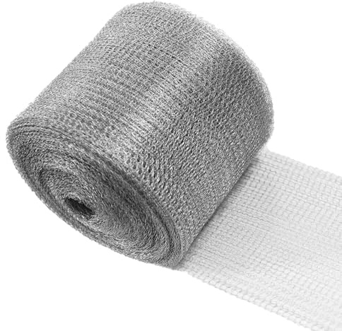 Malla de alambre para protección de roedores de acero inoxidable, 12,7 cm x 9 m, malla metálica flexible para jardín y casa, protección de ratones para rejillas de ventilación (12,7 cm x 9m)