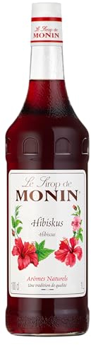 Monin Sirup Hibiskus (1 x 1,0l) - Gourmet Sirup für erfrischende Cocktails und Getränke mit natürlichem Geschmack